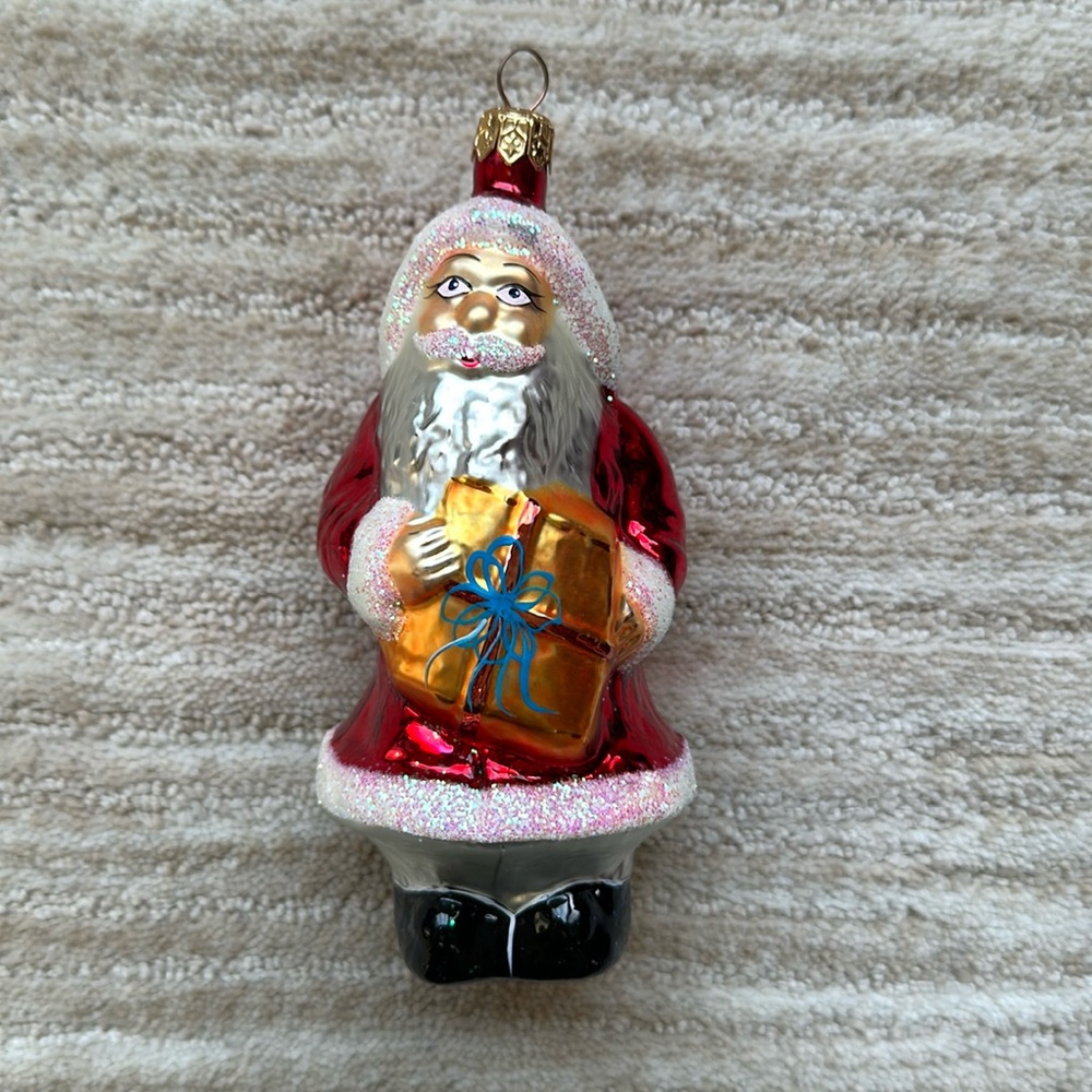 Vintage Christopher Radko A Gifted Santa Glass Ornament 1994 #94-070-0